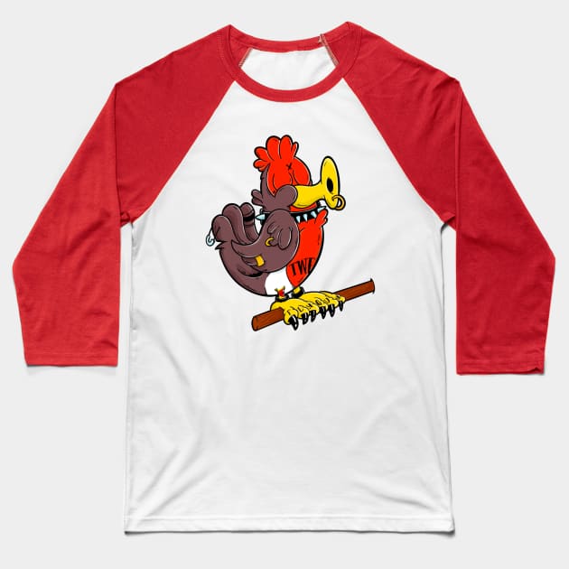 Punk Rockin Robin Baseball T-Shirt by PrettyGoodPosters